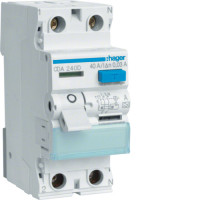 Дифференциальное реле 2P, 6kA, 40A,30mA, A, Hager CDA240D