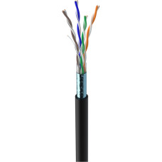 Вита пара FTP Сat.5E 4PR CU (350МГц) PVC Indoor 100м ТМ Dialan (чорний)