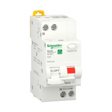 Диференціальний автомат 1P+N 25A C 6 kA 30mA АC RESI9 Schneider