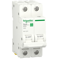 Автоматический выключатель 6kA 2P 63A C Schneider RESI9