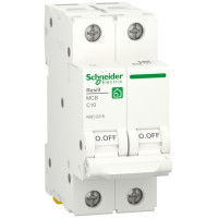 Автоматический выключатель 6kA 2P 16A C RESI9 Schneider