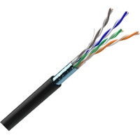 Витая пара FTP+M Сat.5Е 4PR CU (350МГц) PE Outdoor 305м Dialan (в ПЕ плёнке)