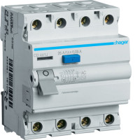 Влаштування захисного відключення HAGER 4-п CD441J 40A 30mA, АС