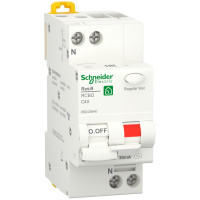 Дифференциальный автомат 1P+N 40A C 6 kA 30mA АC RESI9 Schneider