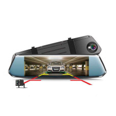 7 "Дзеркало реєстратор + камера заднього виду 1080P Dashcam Rearview Mirror Video Recorder