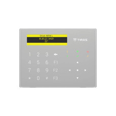 Клавіатура K-GLCD+ з OLED-дисплеєм та зчитувачем NFC/Mifare White