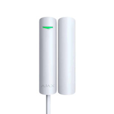 Датчик відкриття з сенсором удару і нахилу Ajax DoorProtect Plus Fibra White