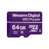 Карта памяти Western Digital microSDXC 64Gb 10 class (WDD064G1P0C) для видеонаблюдения
