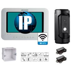 IP комплект Wi-Fi відеодомофона DS-KH6310-W + DS-KB8112-IM