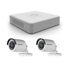 1 Мп готовий комплект аналогового відеоспостереження на 2 камери Hikvision