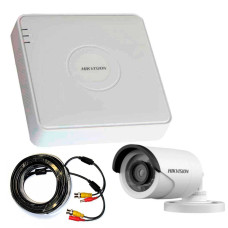 2 Мп Комплект зовнішнього відеоспостереження Hikvision 1 вулична камера
