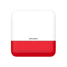 Бездротова зовнішня сирена Hikvision DS-PS1-E-WE-Red