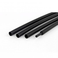 Термоусадка с клеем W-1SB(3X) WOER, 3.2/1мм, чёрная, 1м
