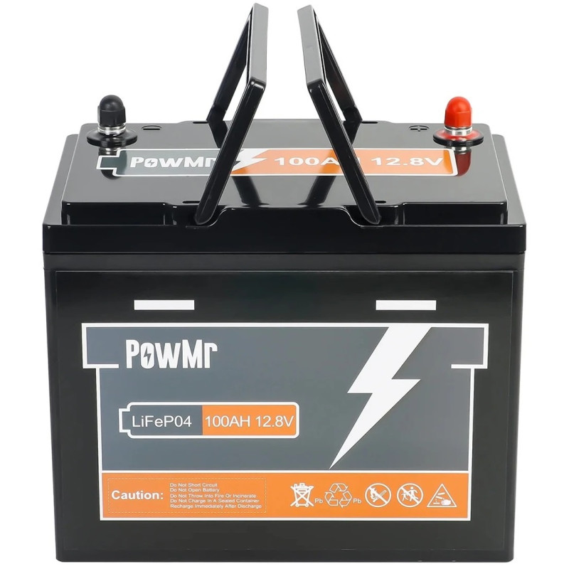 Акумуляторна батарея PowMr LiFePO4 12.8V 100AH (POW-100AH-12.8V-MINI)