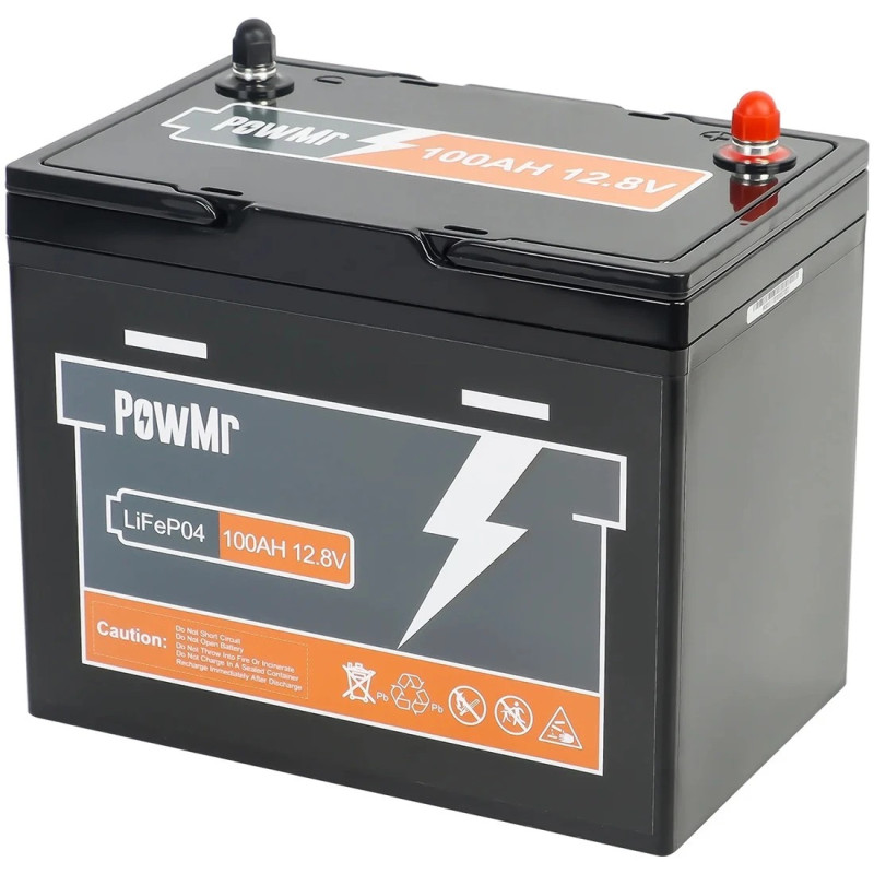 Акумуляторна батарея PowMr LiFePO4 12.8V 100AH (POW-100AH-12.8V-MINI)