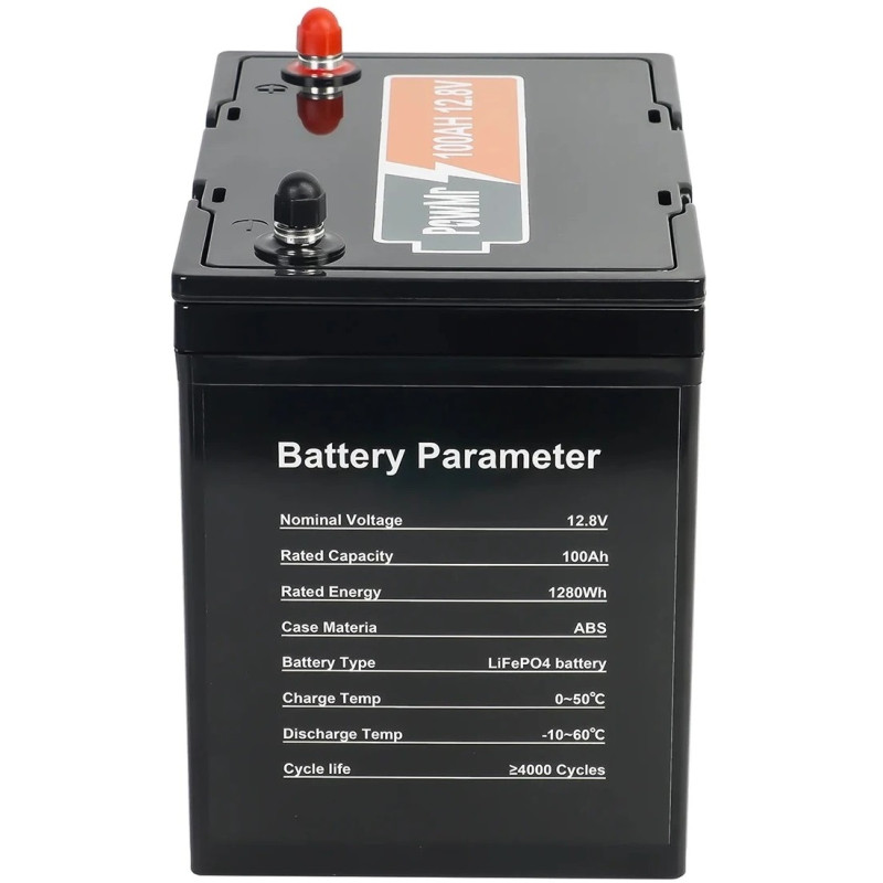 Акумуляторна батарея PowMr LiFePO4 12.8V 100AH (POW-100AH-12.8V-MINI)