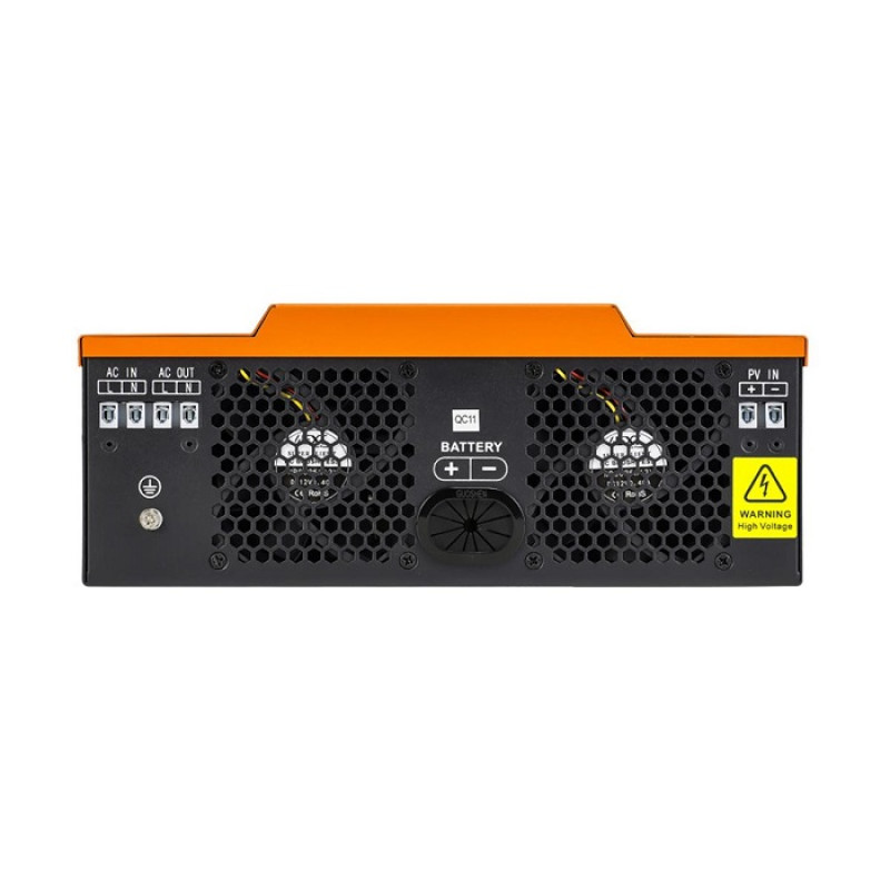 Гібридний інвертор PowMr POW-HVM3,2H-24V-N, 3.2 кВт, 24V, однофазний, RS232, AC Output/Input, Wi-Fi, ККД 93%, чиста синусоїда, максимальний зарядний струм 60А/80А, MPPT 1 трекер, -10 - +50°С