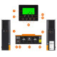 Гібридний інвертор PowMr POW-HVM3,2H-24V-N, 3.2 кВт, 24V, однофазний, RS232, AC Output/Input, Wi-Fi, ККД 93%, чиста синусоїда, максимальний зарядний струм 60А/80А, MPPT 1 трекер, -10 - +50°С