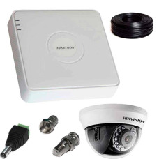 1 Мп комплект для внутрішнього відеоспостереження Hikvision 1 камера 1Mp