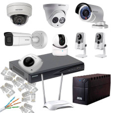 Комплект відеоспостереження для приватного будинку 4 MP Smart NVR Ethernet