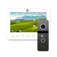 Комплект відеодомофону Neolight NeoKIT HD+ Graphite монітор Omega+HD і панель SOLO FHD