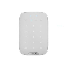 Клавіатура з підтримкою безконтактних карт і брелоків Ajax KeyPad Plus White