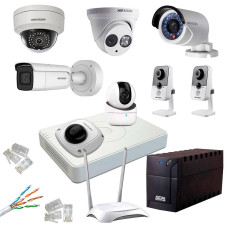 Комплект відеоспостереження для приватного будинку 4 MP NVR Ethernet