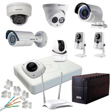 Комплект відеоспостереження для приватного будинку 2 MP NVR Ethernet
