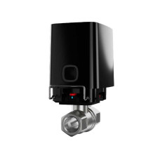 Розумний кран перекриття води Ajax WaterStop 1/2" з дистанційним управлінням Black