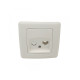 Розетка комп'ютерна CAT5E IP20 біла Almera DOGU