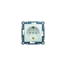 Розетка с заземляющим контактом и защитой контактов Lumina, белая, 16А/230В