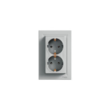 EPH9900161 розетка 2-я из/из алюминий Schneider ASFORA