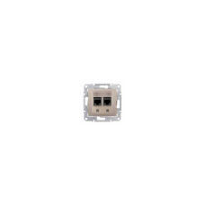 Розетка компьютерная RJ45 2-а 5е UTP титан Schneider Sedna SDN4400168